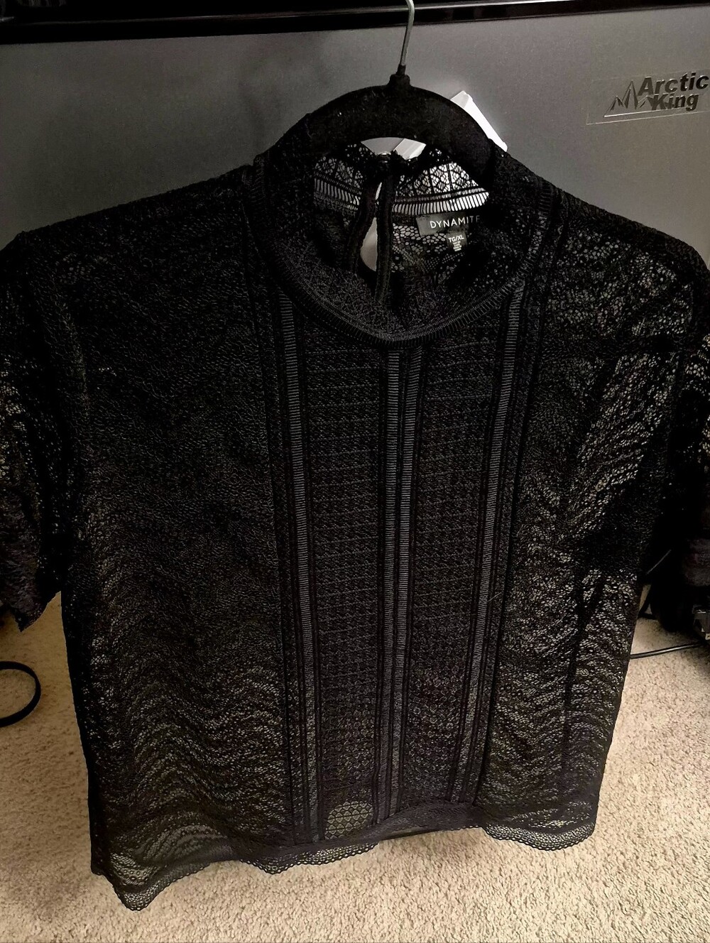 Black Sheer Top